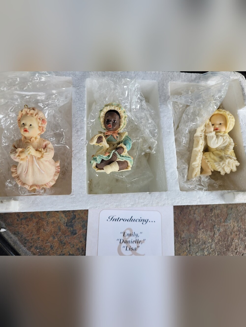 Ashton-Drake Porcelain Doll Ornaments from 1993 (BC1)
